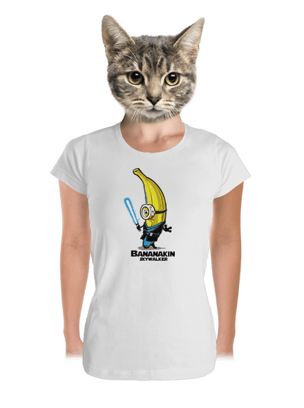 Bananakin Skywalker dámske tričko prémium White
