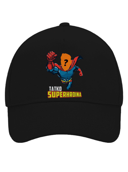 Tatko superhrdina šiltovka baseballka Black