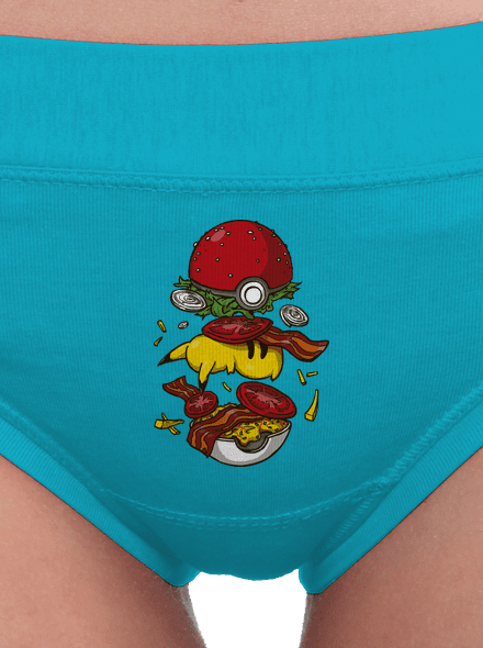 Pokémon burger dámske nohavičky Turquoise