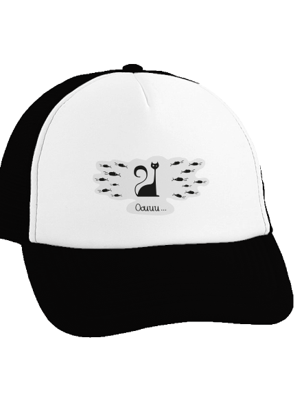 Oouuu šiltovka truckerka Black cap