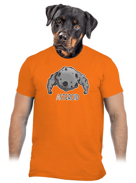 Asteroid pánske tričko Orange