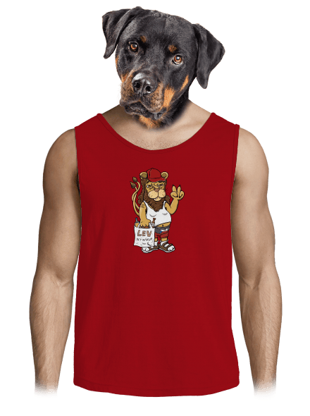 Lvíček pánske tielko Red