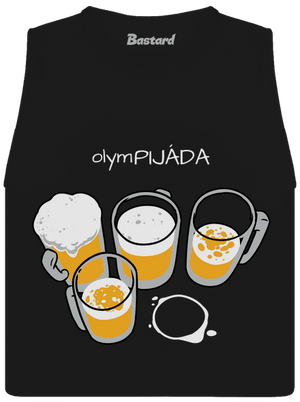 Pijáda dámske tielko voľné Black