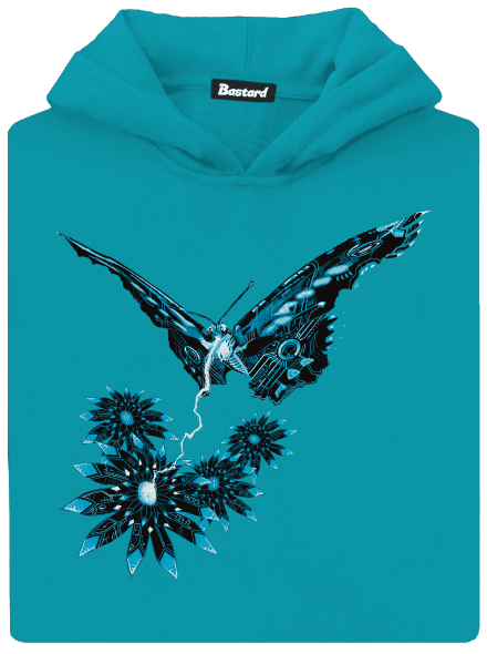 Fake Nature detská mikina klokanka Hawaiian Blue