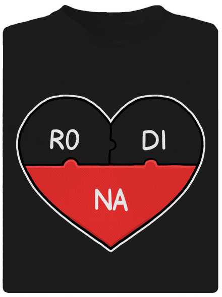 Rodinné puzzle detské športové tričko Black