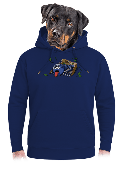 Čučoriedky unisex mikina premium Navy