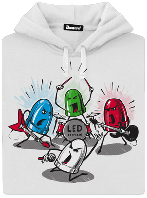 Led Zeppelin dámska mikina klokanka White