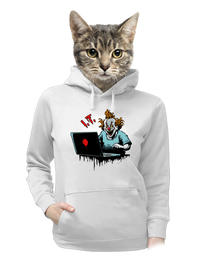 dámska mikina klokanka