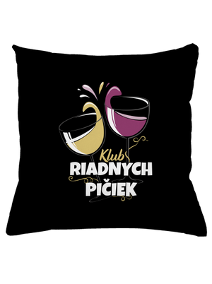 Klub riadnych pičiek vankúš Black