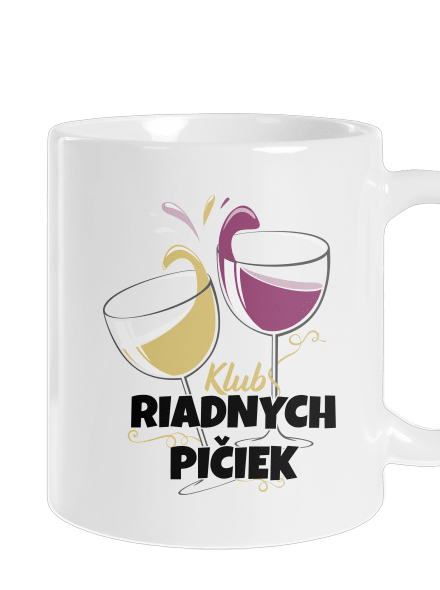 Klub riadnych pičiek klasický hrnček White