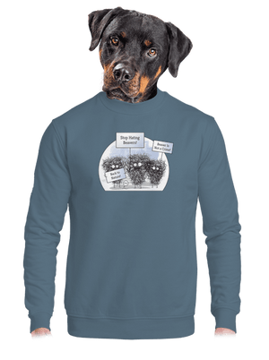 unisex mikina bez kapucne