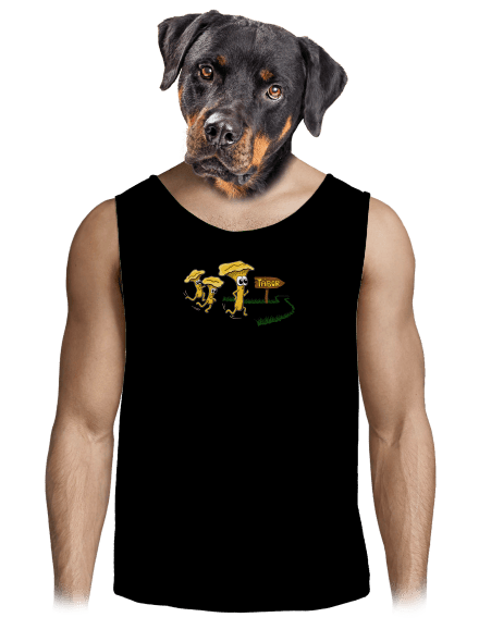 Beží líšky k táboru pánske tielko Black