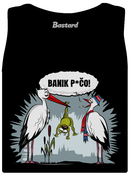 Banik p*čo! dámske tielko klasické Black