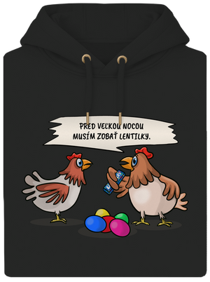 Sliepka pred Veľkou nocou unisex mikina premium Dark Black