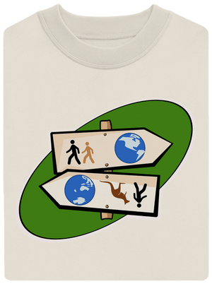 Diaľkový pochod unisex mikina bez kapucne Off White