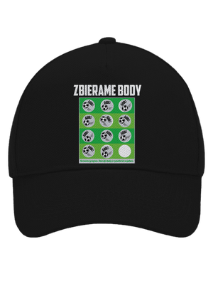 Zbierame body - futbal šiltovka baseballka Black