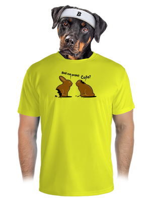 Bolí ma prdel pánske športové tričko Neon Yellow