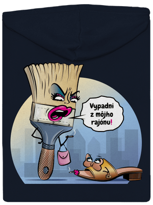 V cudzom rajóne dámska mikina na zips Navy Mal