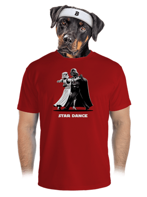 Star dance pánske športové tričko Red Mal