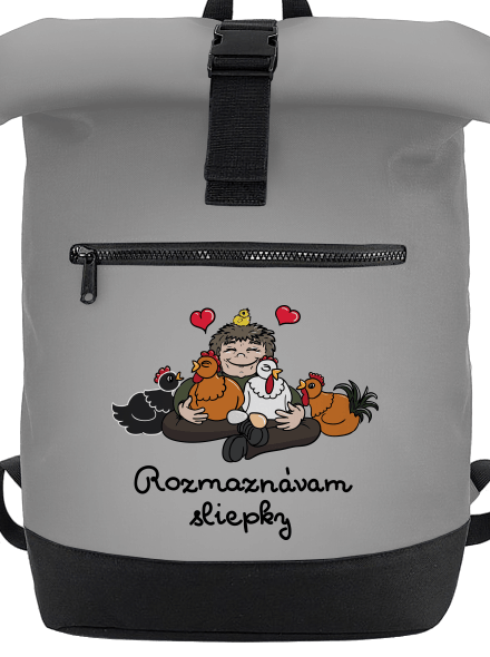 Rozmaznávam sliepky batoh Grey Marl