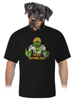 Hulk Skywalker unisex tričko oversized Black