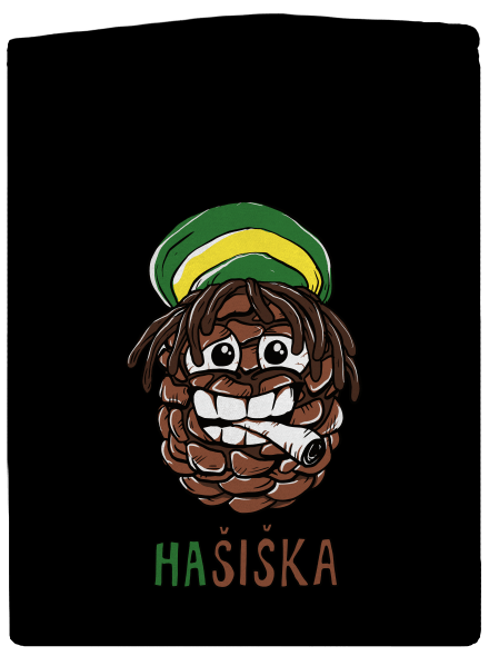 Hašiška dámska mikina na zips Black