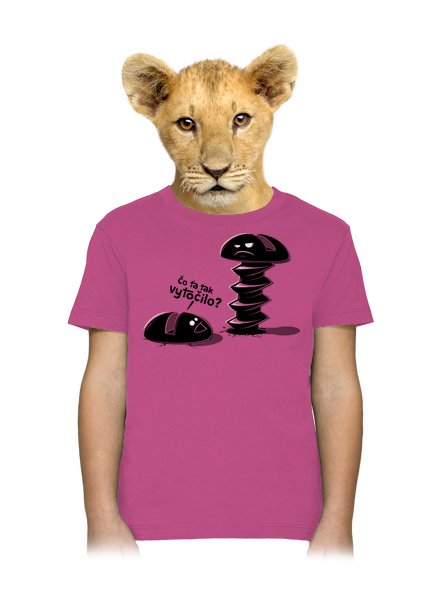 Vytočený detské tričko Fuchsia