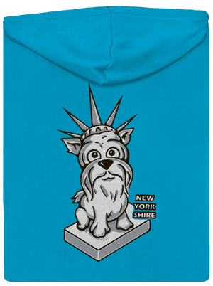 New Yorkshire dámska mikina na zips Blue Atol