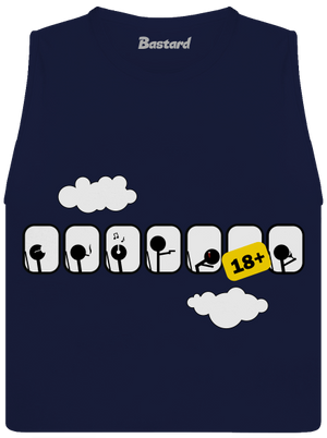 Lietadlo dámske tielko voľné Navy