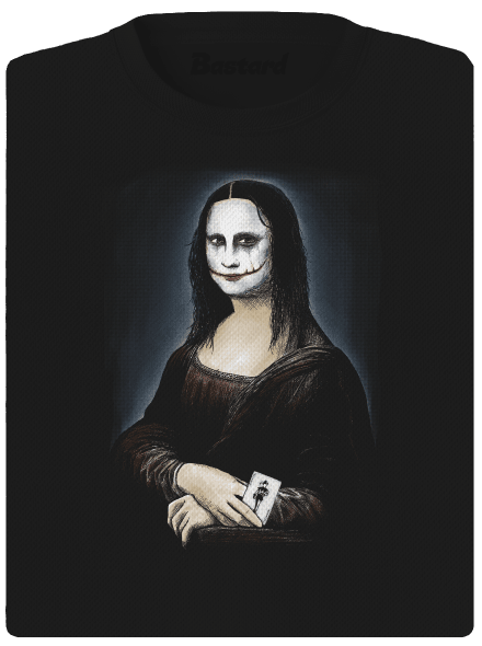 Mona Joker Lisa dámske športové tričko Black