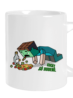 Kocky sú hodené veľký hrnček White