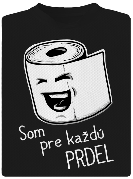 Prdel pánske športové tričko Black