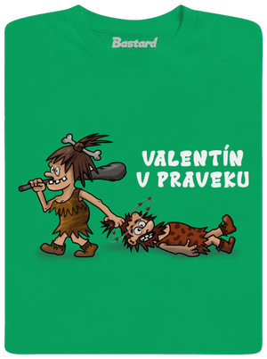 Valentín v praveku detské tričko Kelly Green