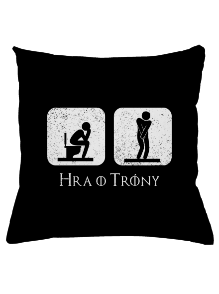 Hra o trůny vankúš Black