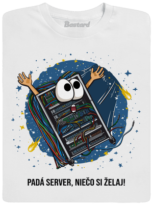 Padá server pánske dlhý rukáv White