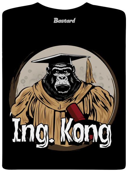 Ing. Kong pánske tričko Black