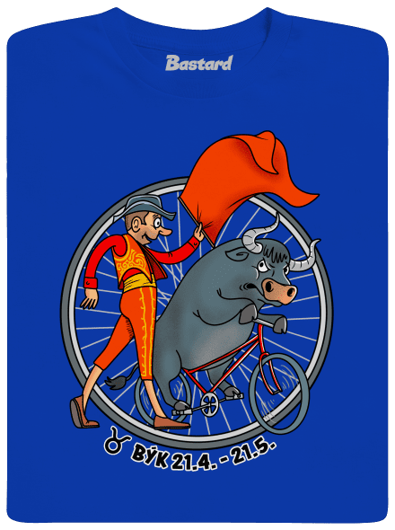 Cyklistický horoskop: Býk pánske dlhý rukáv Royal Blue