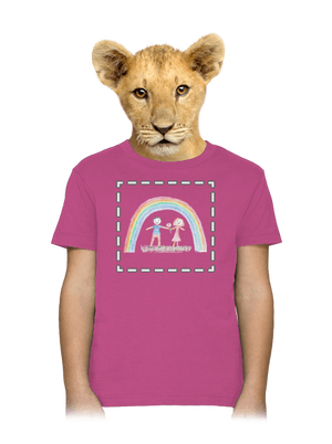 Detské kresby - Nahraj vlastnú detské tričko Fuchsia