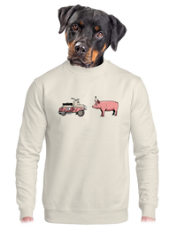 unisex mikina bez kapucne