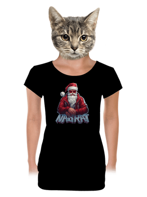 Sranta Klaus dámske tričko s lemom Black