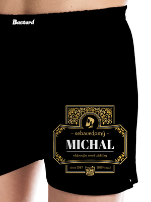 Alkoholová etiketa pánske trenky Black