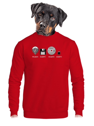 unisex mikina bez kapucne