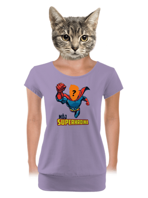 Môj superhrdina dámske tričko s lemom Lavender