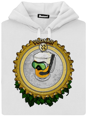 Pivný horoskop: Vodnár dámska mikina klokanka White