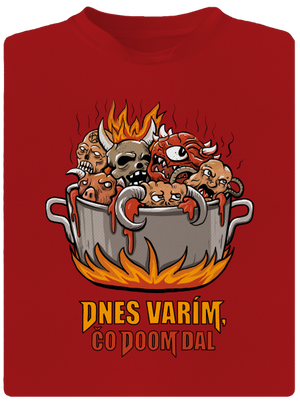 Čo Doom dal pánske športové tričko Red Mal