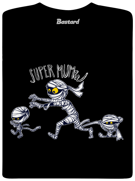 Super mumie detské tričko Black