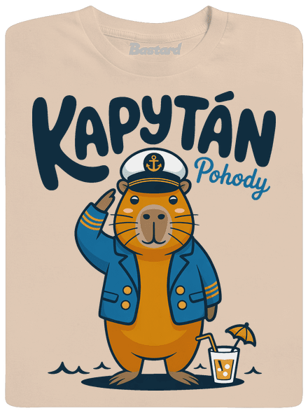 Kapytán pohody pánske tričko Sand