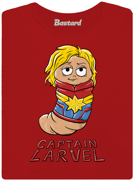 Captain Larvel dámske tričko prémium Red Mal