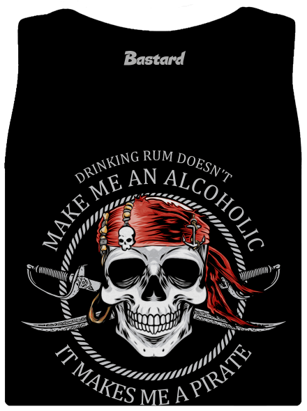 Pirát dámske tielko klasické Black