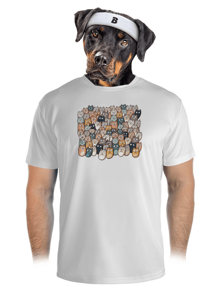 Nájdi čerta pánske športové tričko White